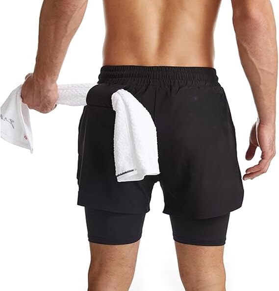 short dry fit de compressao allblack traseira